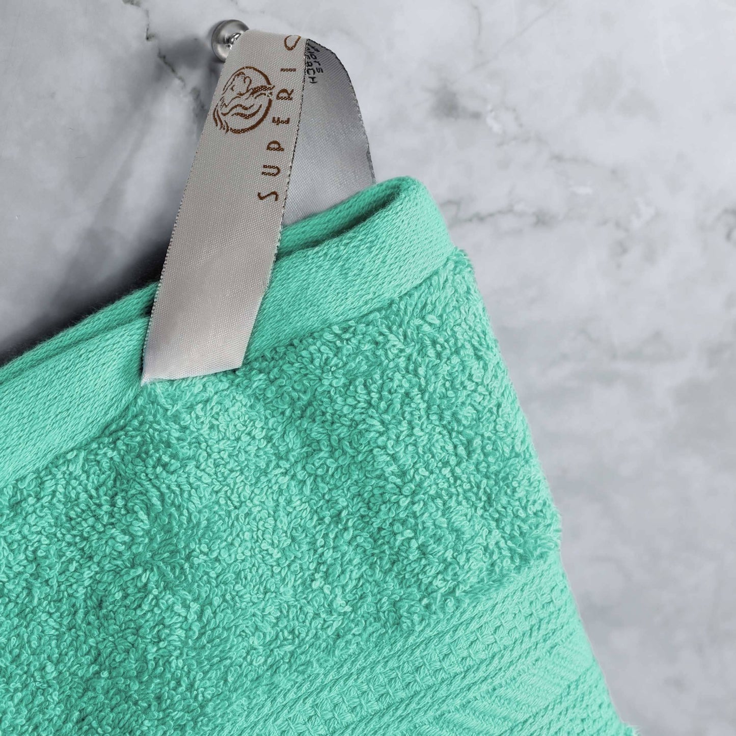 Set di asciugamani di qualità superiore in cotone pettinato a fibra lunga, 6 pezzi