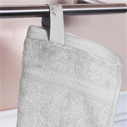 Set di asciugamani da bagno di qualità superiore, 8 pezzi, in rayon di bambù e cotone