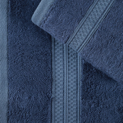 Set di asciugamani da bagno di qualità superiore, 8 pezzi, in rayon di bambù e cotone