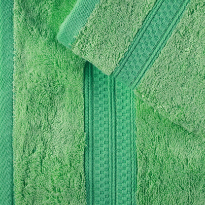 Set di asciugamani da bagno di qualità superiore, 8 pezzi, in rayon di bambù e cotone