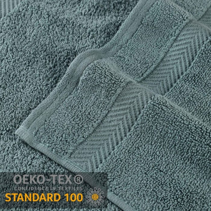 Asciugamano da bagno in cotone assorbente Zero Twist di qualità superiore (set da 2)