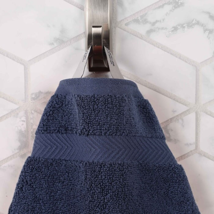Asciugamano da bagno in cotone assorbente Zero Twist di qualità superiore (set da 2)