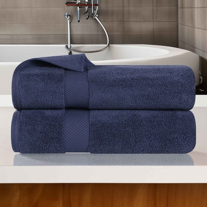 Asciugamano da bagno in cotone assorbente Zero Twist di qualità superiore (set da 2)