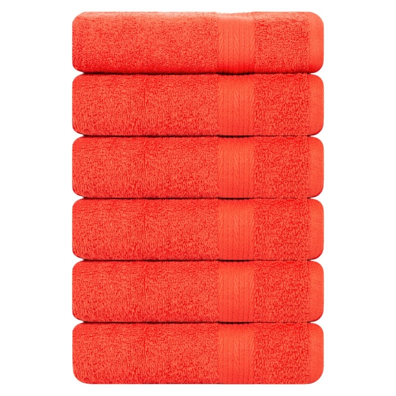 Asciugamani in cotone di qualità superiore da 600 g/m², 18x28 pollici di Ample Decor - 6 pezzi