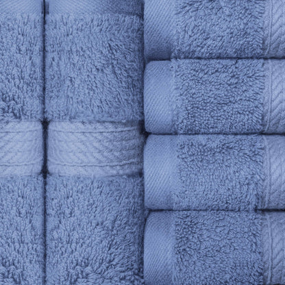 Set di 6 asciugamani per il viso in cotone egiziano di qualità superiore, pesanti