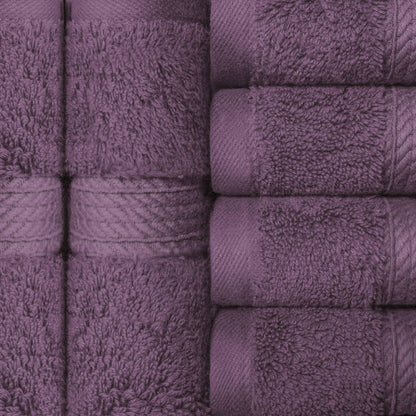 Set di 6 asciugamani per il viso in cotone egiziano di qualità superiore, pesanti