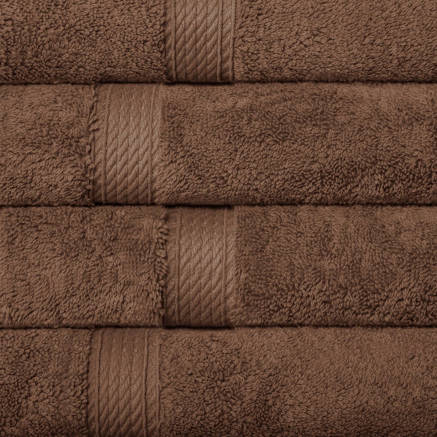 Set di 4 asciugamani in cotone egiziano di qualità superiore, di alta qualità e di grande spessore