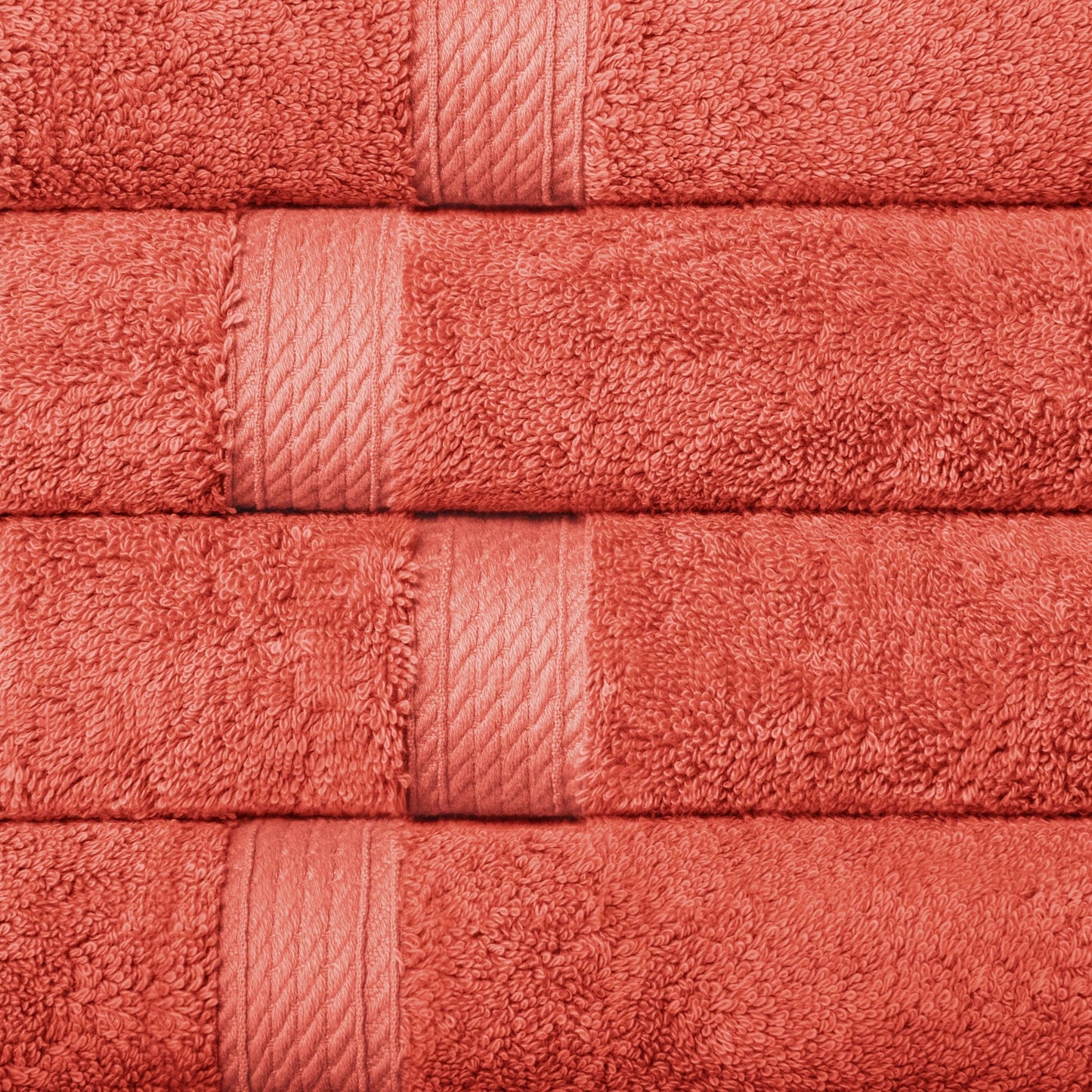 Set di 4 asciugamani in cotone egiziano di qualità superiore, di alta qualità e di grande spessore