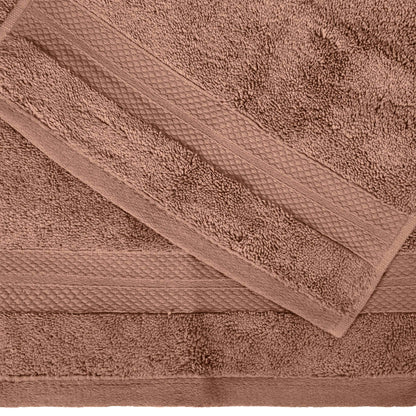 Set di 6 asciugamani in cotone turco di alta qualità, in morbida spugna e pesantezza