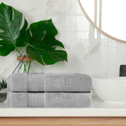 Set di 2 teli da bagno pesanti in cotone turco di qualità superiore