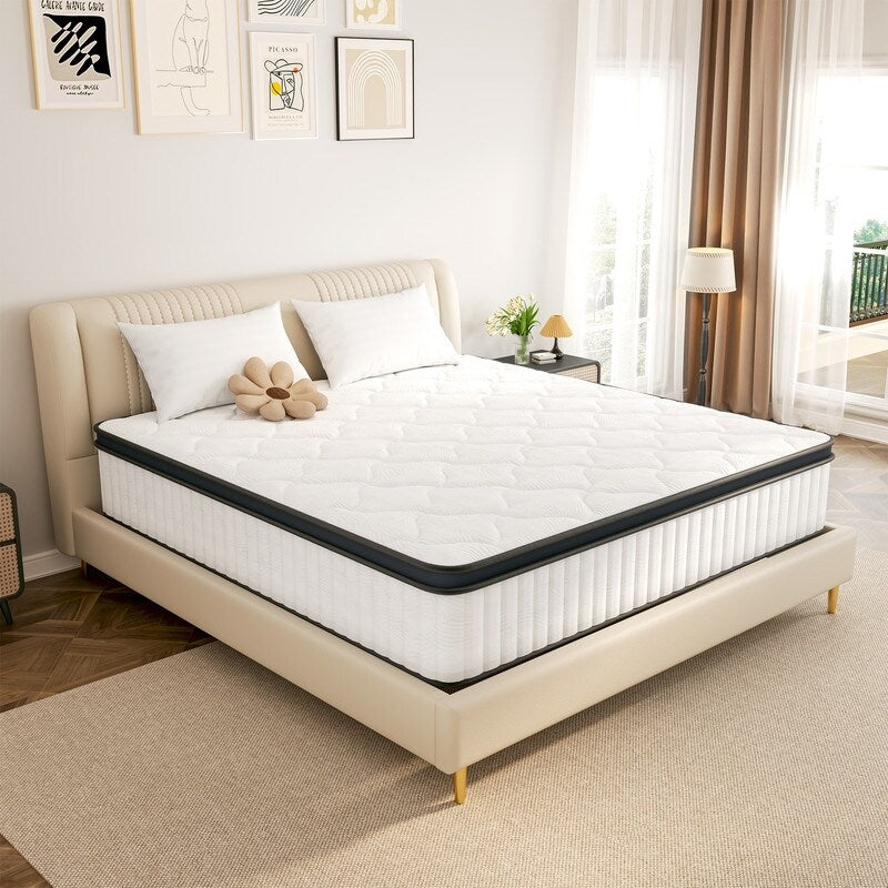 Materasso a molle insacchettate con memory foam – Certificato OEKO-TEX®, rivestimento traspirante