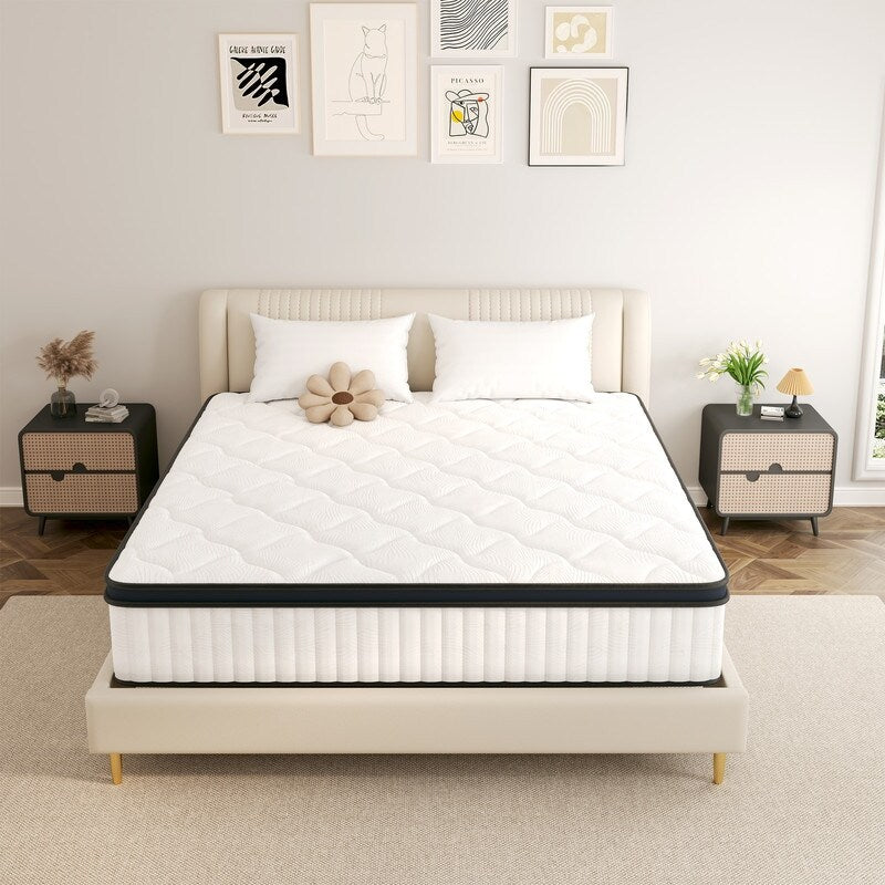 Materasso a molle insacchettate con memory foam – Certificato OEKO-TEX®, rivestimento traspirante