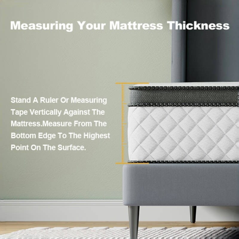 Materasso ibrido SweDrea da 10'' con livello di comfort medio, in una scatola. Materasso traspirante e rinfrescante.