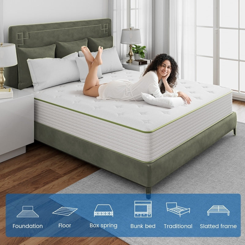 Materasso in memory foam ibrido SweDrea 12 Gel con comfort rinfrescante e qualità certificata