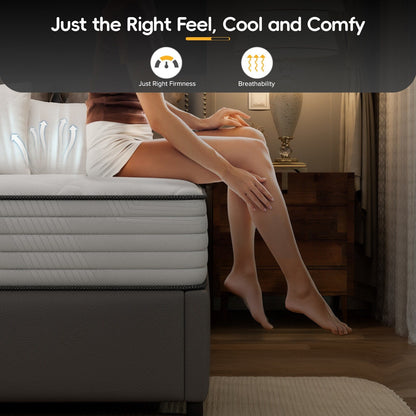 Materasso ibrido SweDrea 8/12 - Memory foam in gel, mediamente rigido, traspirante e certificato