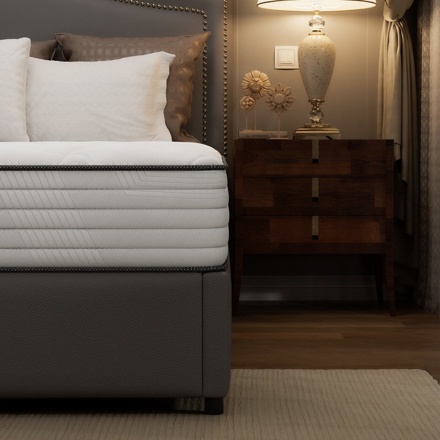 Materasso ibrido SweDrea 8/12 - Memory foam in gel, mediamente rigido, traspirante e certificato