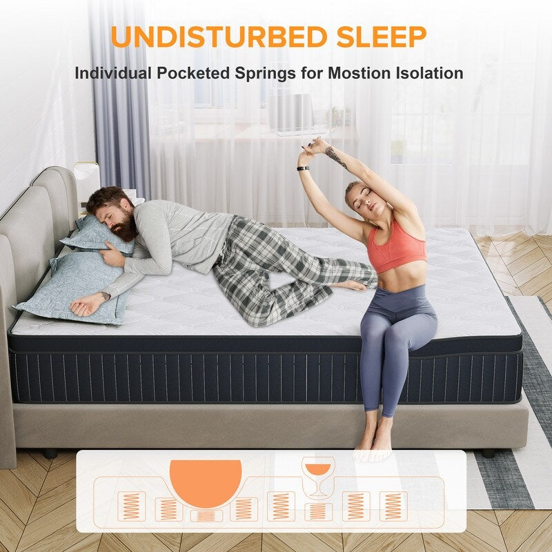 Materasso ibrido SweDrea Plush - 12 notti rinfrescanti per chi dorme caldo