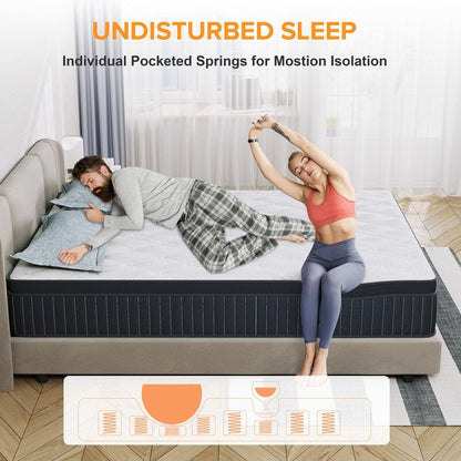 Materasso ibrido SweDrea Plush - 12 notti rinfrescanti per chi dorme caldo