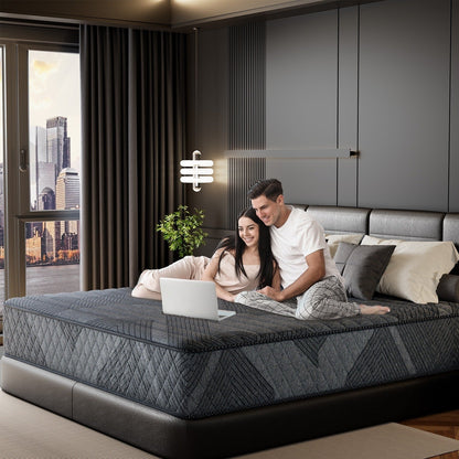 Materasso traspirante rinfrescante SweDrea Medium Hybrid Memory Foam da 14 pollici con CertiPUR-US, SGS e OEKO-TEX