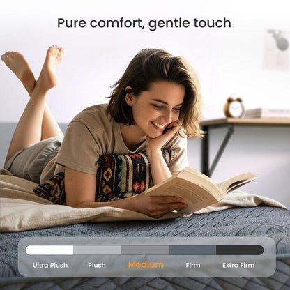 Materasso ibrido SweDrea Twin Size 8 pollici - Sottile, traspirante e di supporto per alleviare la pressione in dormitori e appartamenti