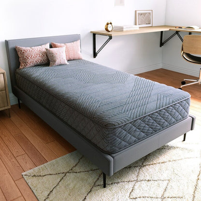 Materasso ibrido SweDrea Twin Size 8 pollici - Sottile, traspirante e di supporto per alleviare la pressione in dormitori e appartamenti