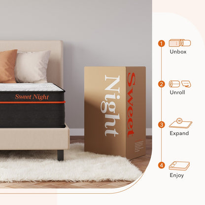 Materasso ibrido in memory foam Sweetnight Twilight 14 Gel