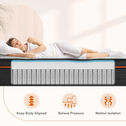 Materasso ibrido in memory foam Sweetnight Twilight 14 Gel