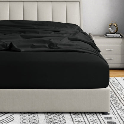 Lenzuolo con angoli singolo Swift Home in microfibra spazzolata doppia da 18-21 pollici con tasca extra profonda