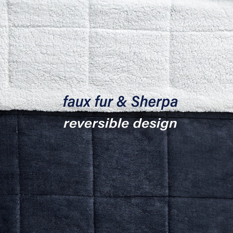 Set di piumoni reversibili Swift Home in peluche a pelo alto e sherpa di lusso
