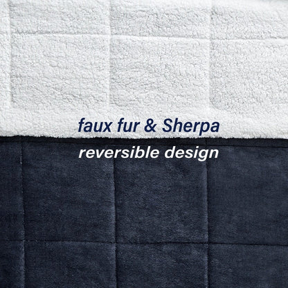 Set di piumoni reversibili Swift Home in peluche a pelo alto e sherpa di lusso