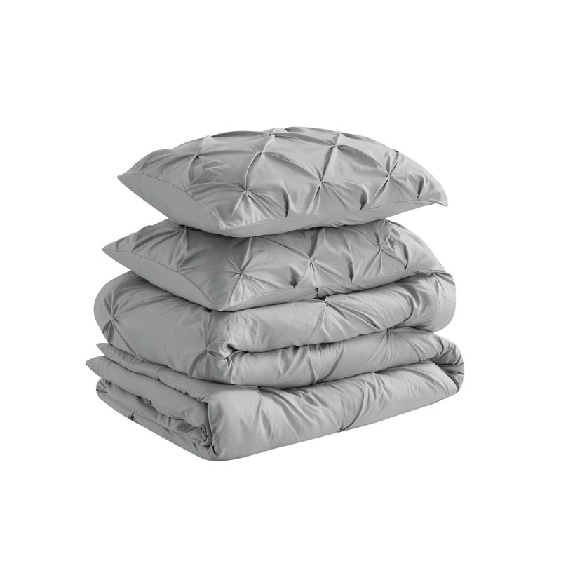 Set di piumoni in microfibra ultra morbida Swift Home Modern Diamond Pintuck, 3 pezzi