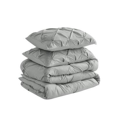 Set di piumoni in microfibra ultra morbida Swift Home Modern Diamond Pintuck, 3 pezzi