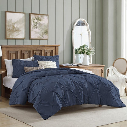 Set di piumoni in microfibra ultra morbida Swift Home Modern Diamond Pintuck, 3 pezzi