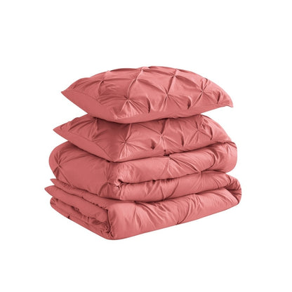 Set di piumoni in microfibra ultra morbida Swift Home Modern Diamond Pintuck, 3 pezzi