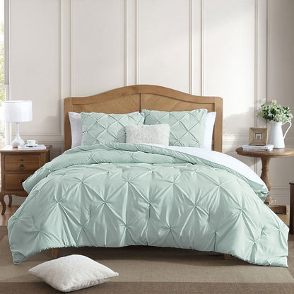 Set di piumoni in microfibra ultra morbida Swift Home Modern Diamond Pintuck, 3 pezzi