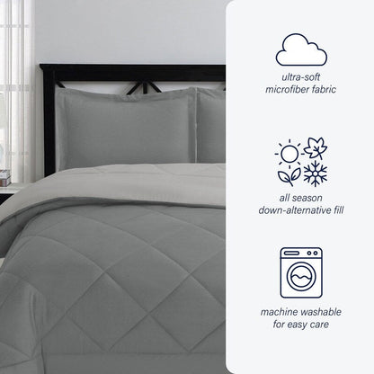 Set di piumini in microfibra reversibile Swift Home in alternativa al piumino