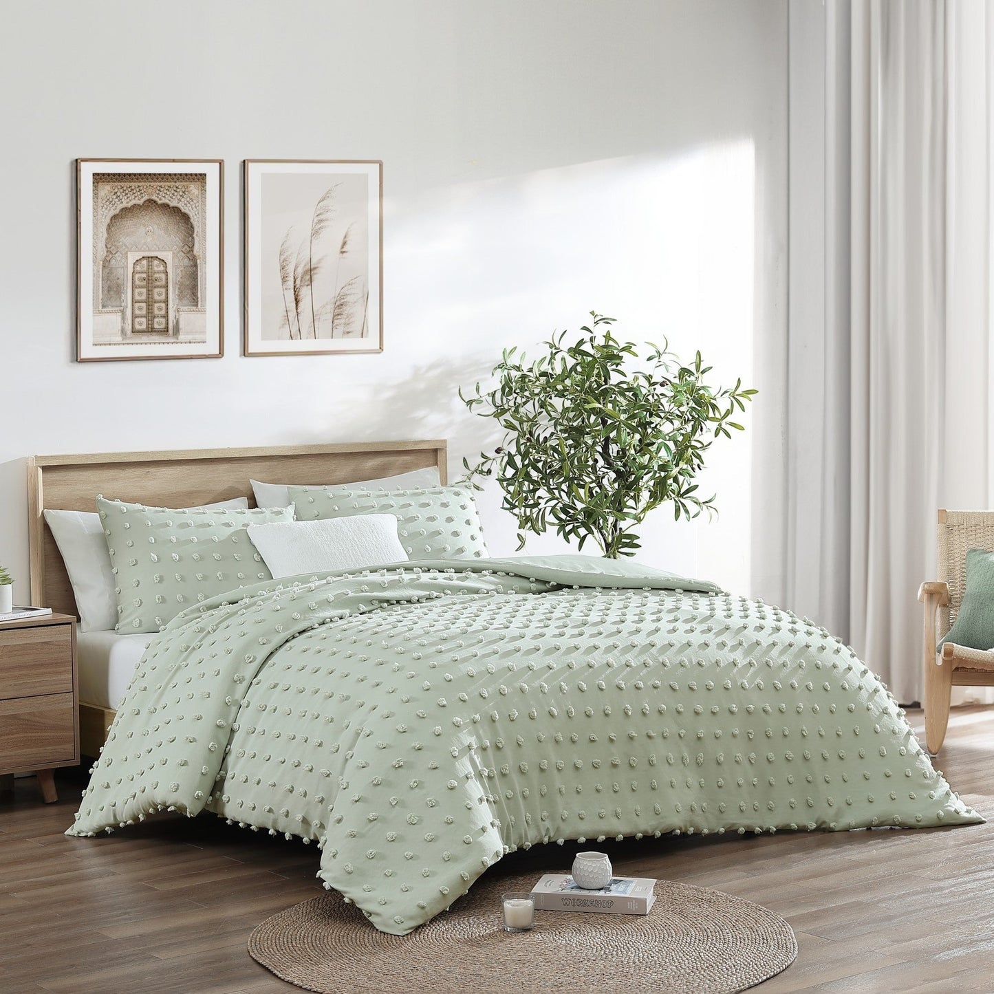 Set di biancheria da letto con piumone in microfibra Swift Home Ultra-Soft Pom Pom, 3 pezzi