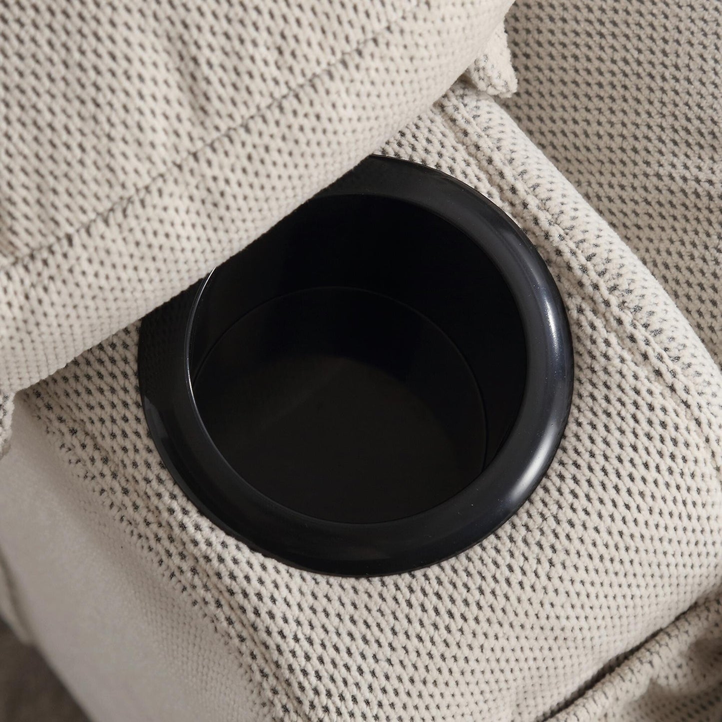 Divano reclinabile oscillante con massaggio riscaldato, con USB e 2 portabicchieri nelle tasche laterali