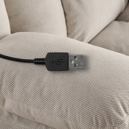 Divano reclinabile oscillante con massaggio riscaldato