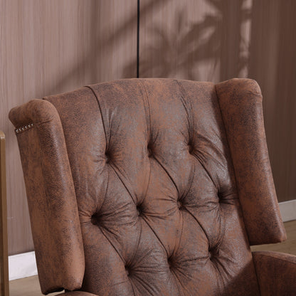 Poltrona reclinabile girevole a dondolo con rotazione a 360° e reclinazione regolabile