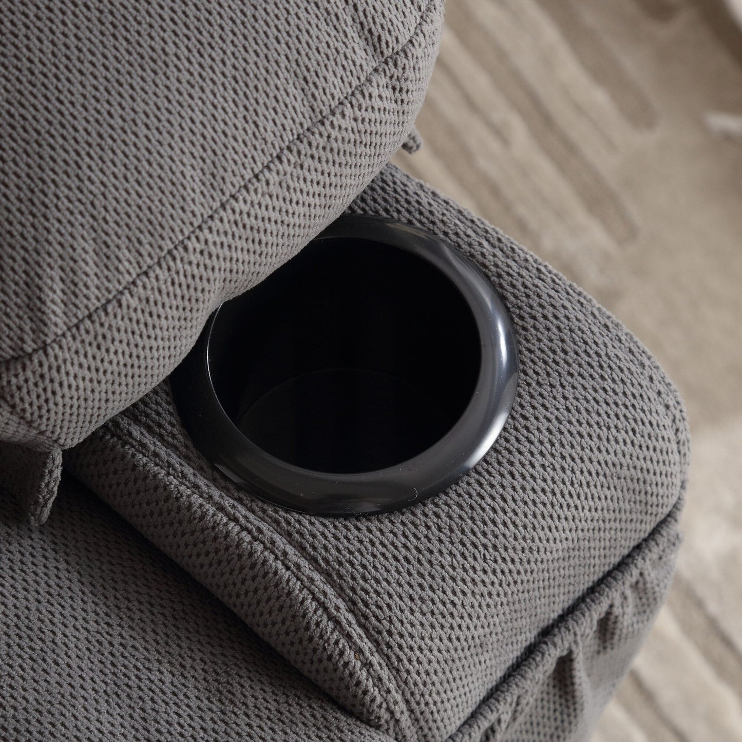 Poltrona reclinabile girevole massaggiante in velluto con riscaldamento e USB