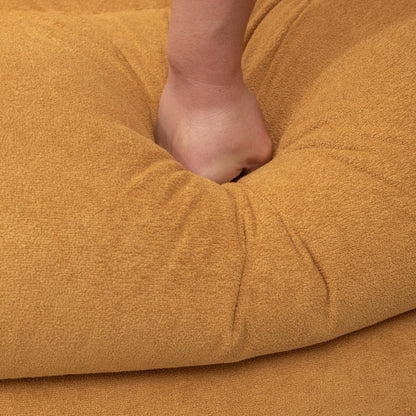 Poltrona reclinabile girevole con morbido pile artificiale, comfort imbottito, funzione di scorrimento, tasca laterale, schienale regolabile