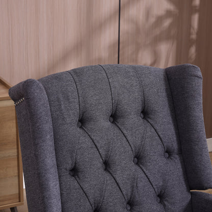 Poltrona reclinabile girevole con poggiapiedi, movimento scorrevole e design ergonomico