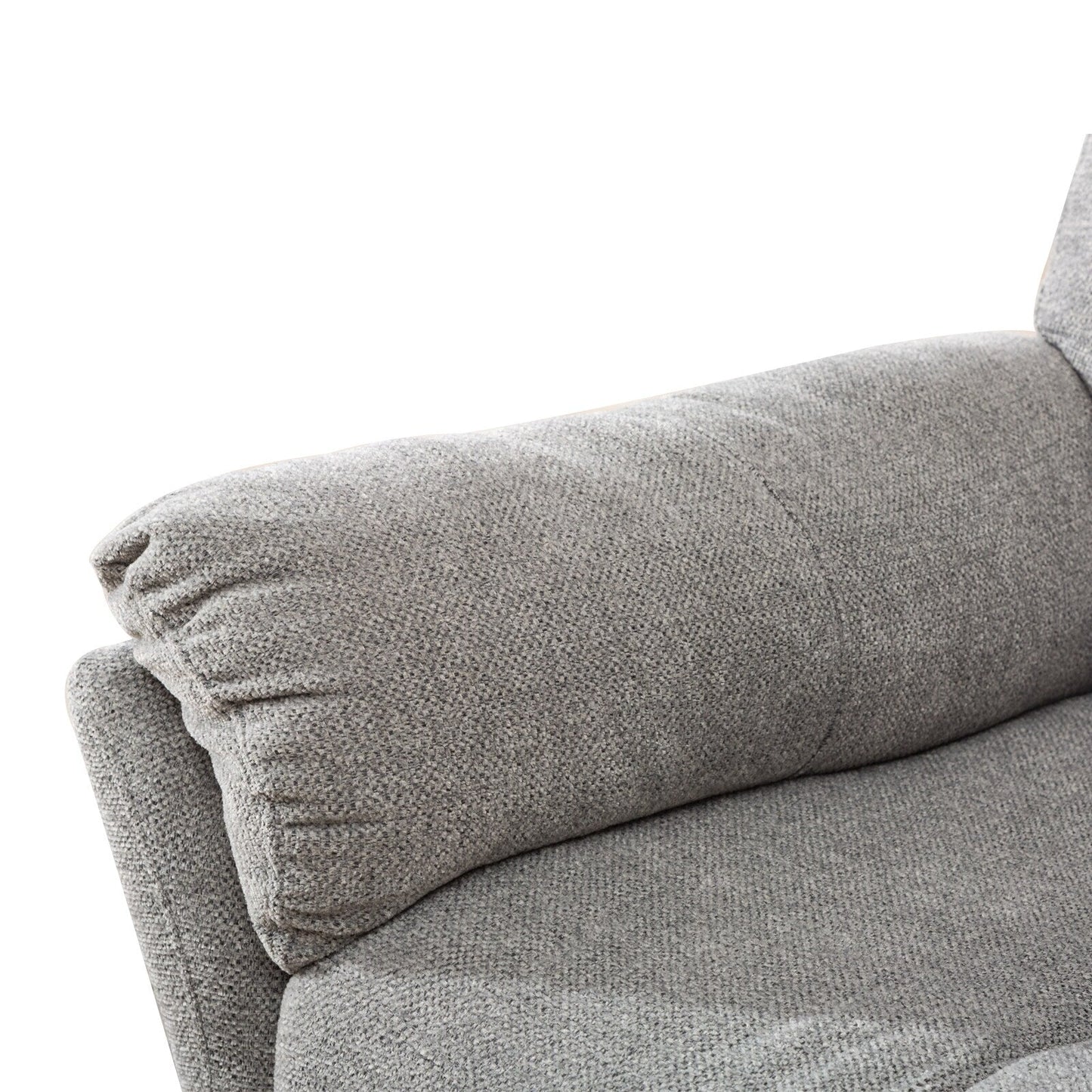 Poltrona reclinabile girevole in tessuto, divano reclinabile manuale, set di due