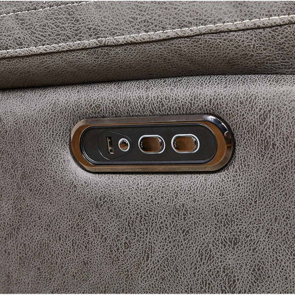 Divano reclinabile girevole singolo con telecomando elettrico e porta USB