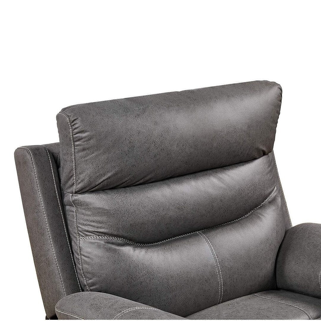 Divano reclinabile girevole singolo con telecomando elettrico e porta USB