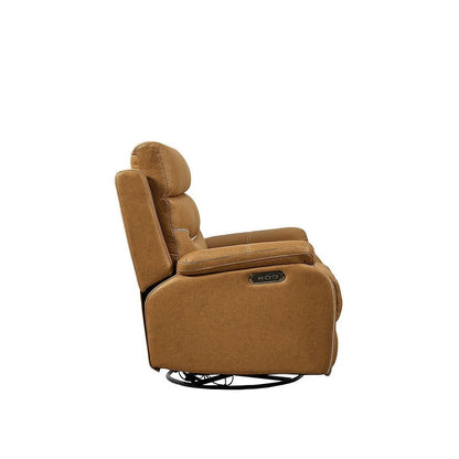 Divano reclinabile girevole singolo con telecomando elettrico e porta USB