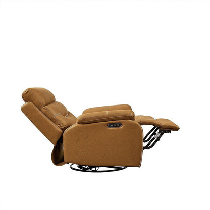 Divano reclinabile girevole singolo con telecomando elettrico e porta USB