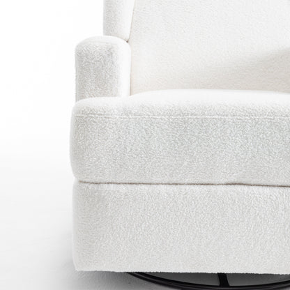 Poltrona reclinabile girevole con schienale alto e dondolo per bambini