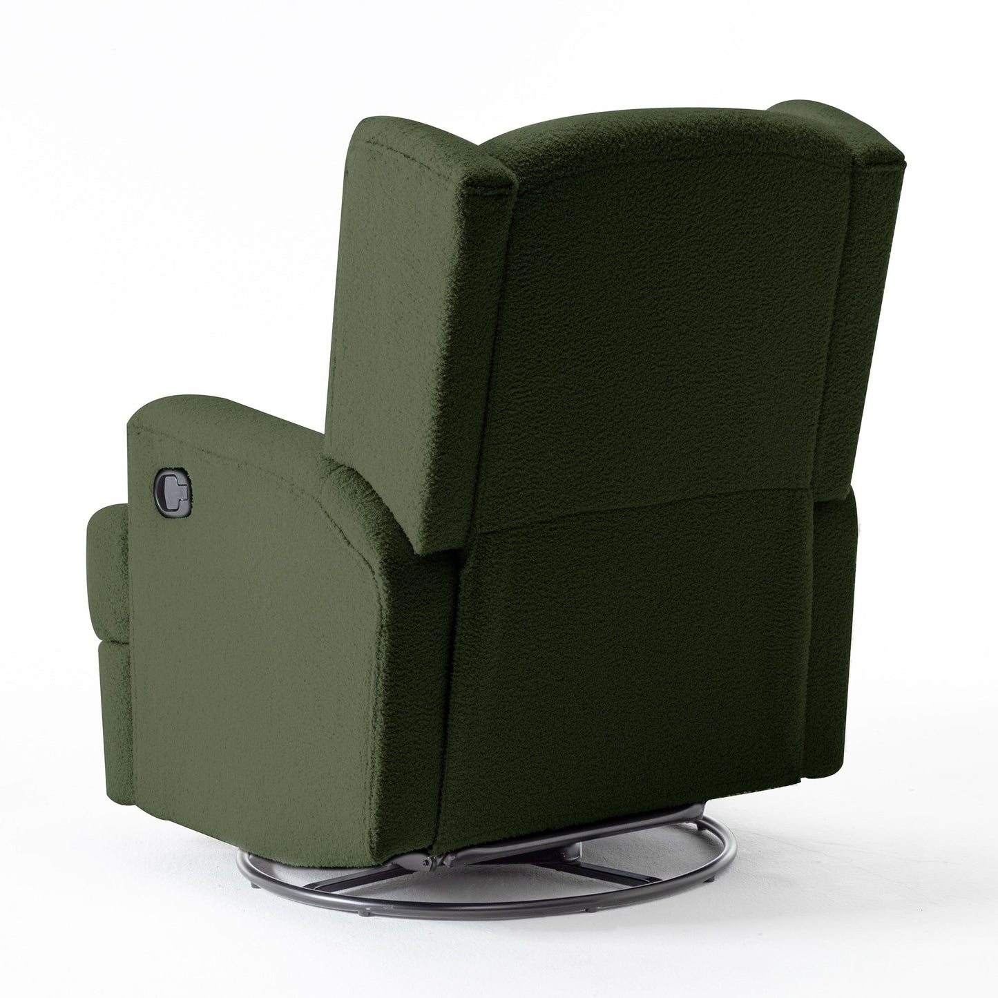 Poltrona reclinabile girevole con schienale alto e dondolo per bambini